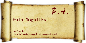 Puia Angelika névjegykártya